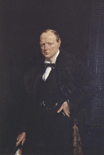 Sir William Orpen Winston Churchill oil painting picture